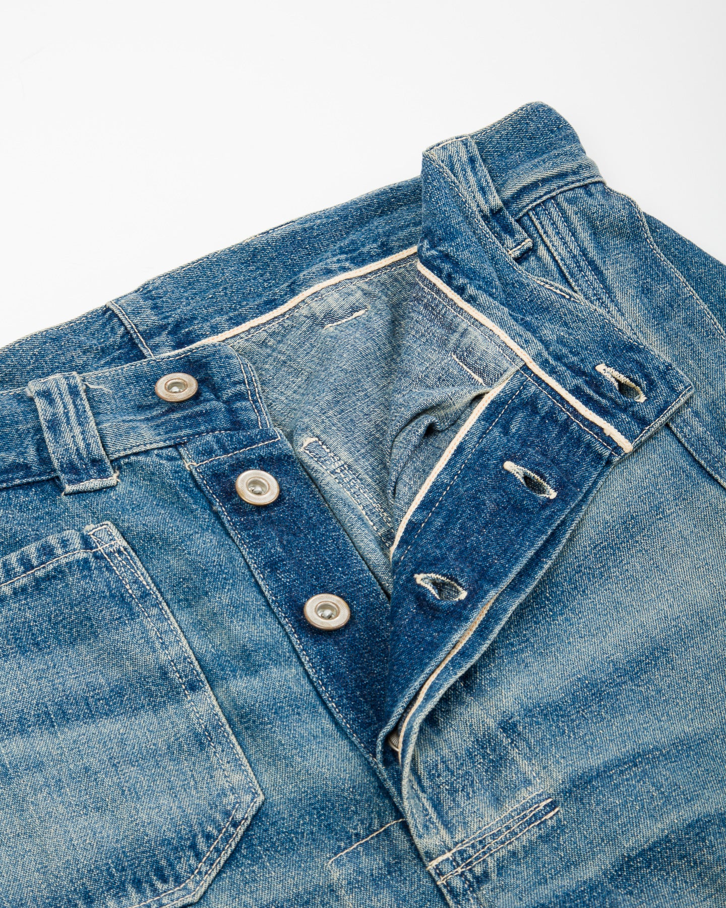 Warehouse 1910s Netmaker's Trousers - Indigo (Light Used Wash) - Standard & Strange