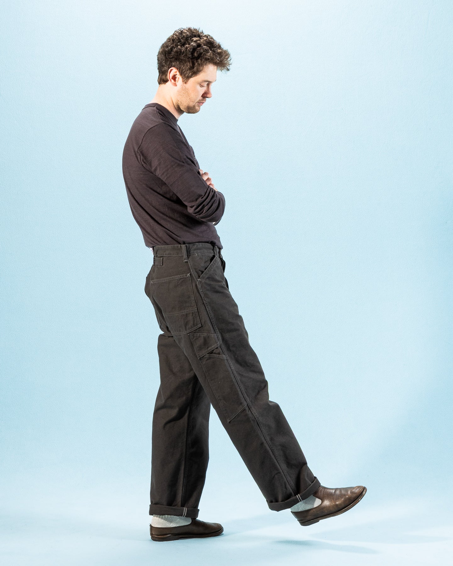 Warehouse 1940s Ironworkers' Trousers - Duck Black - Standard & Strange