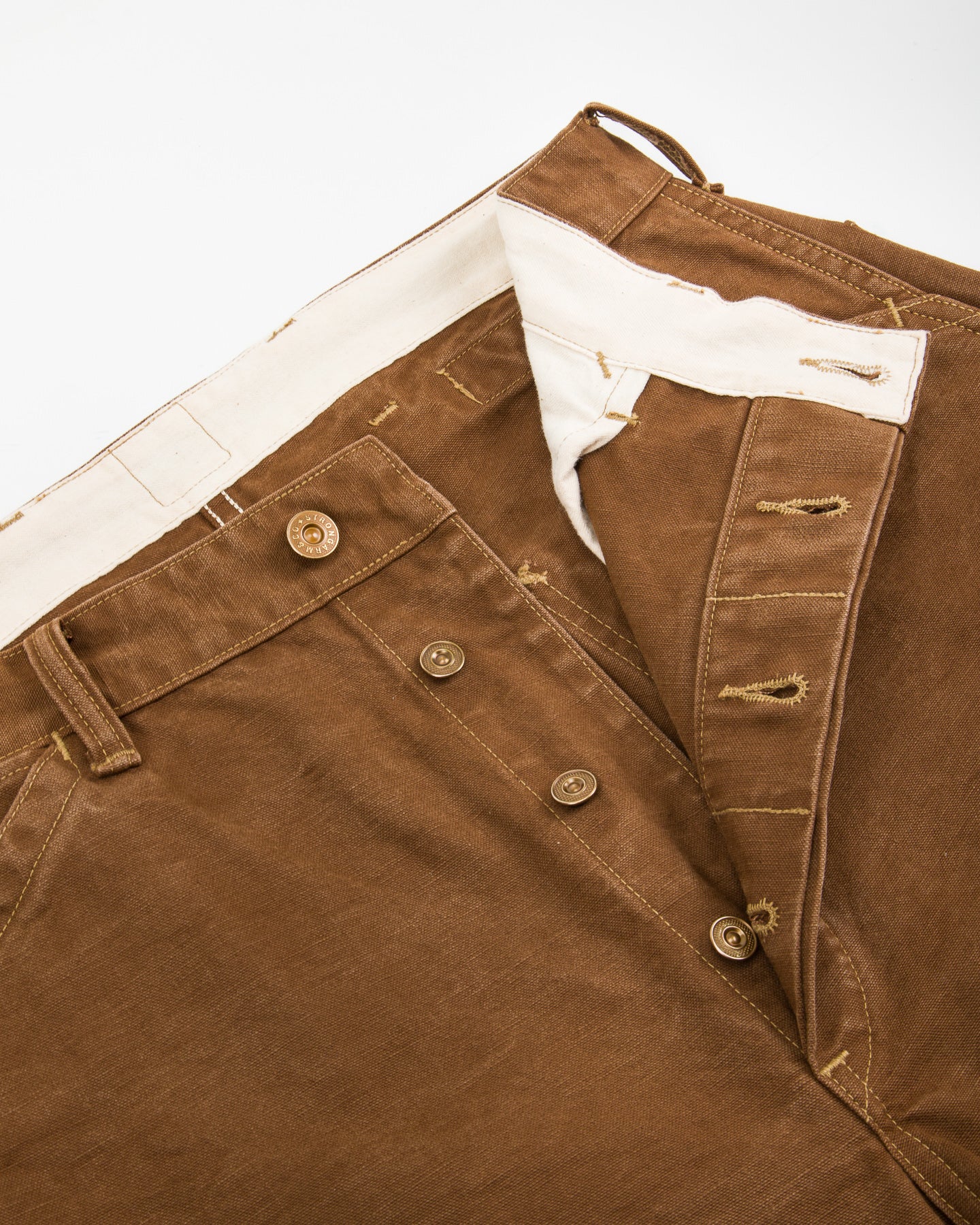 Warehouse 1940s Ironworkers' Trousers - Duck Brown - Standard & Strange