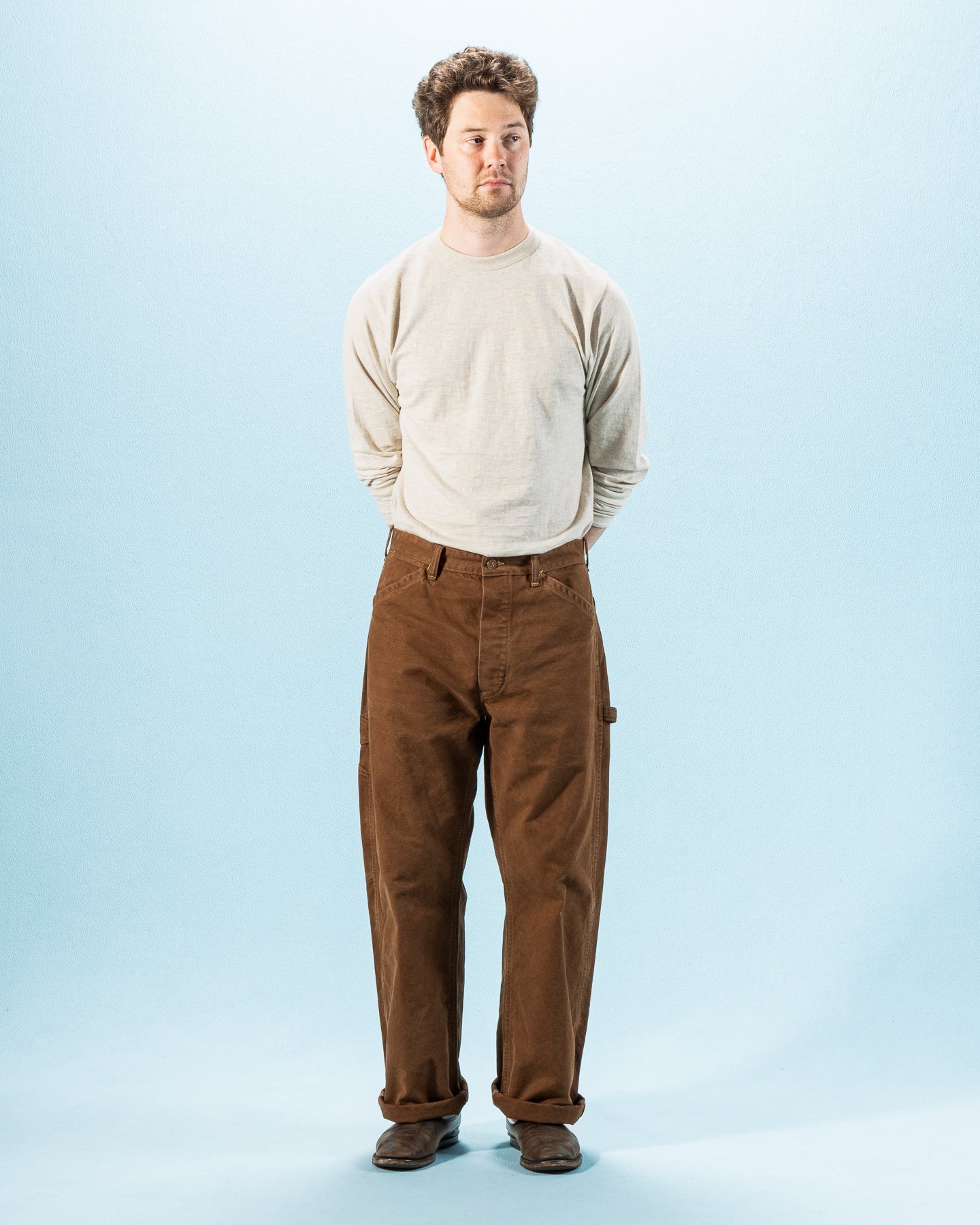 Warehouse 1940s Ironworkers' Trousers - Duck Brown - Standard & Strange