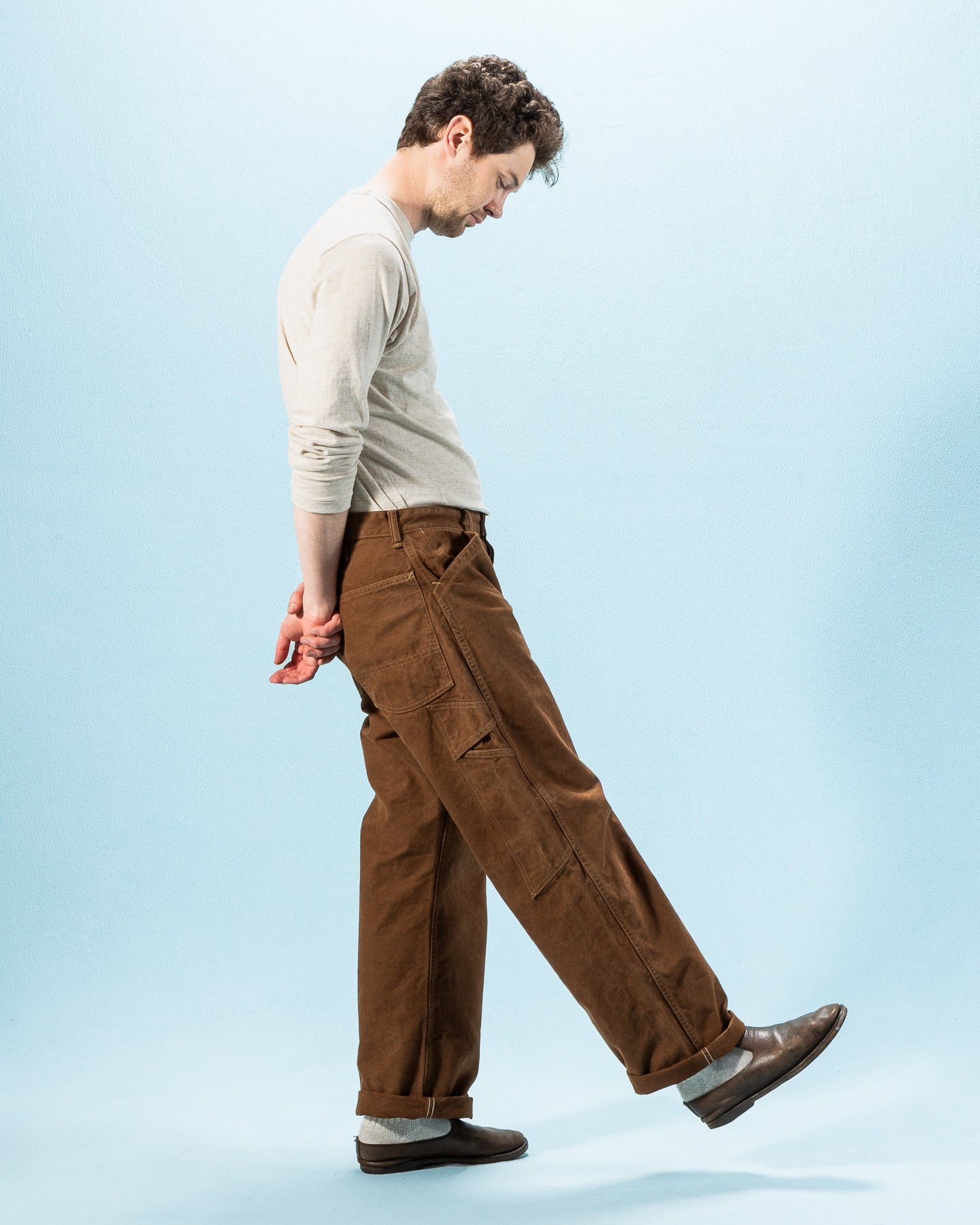 Warehouse 1940s Ironworkers' Trousers - Duck Brown - Standard & Strange