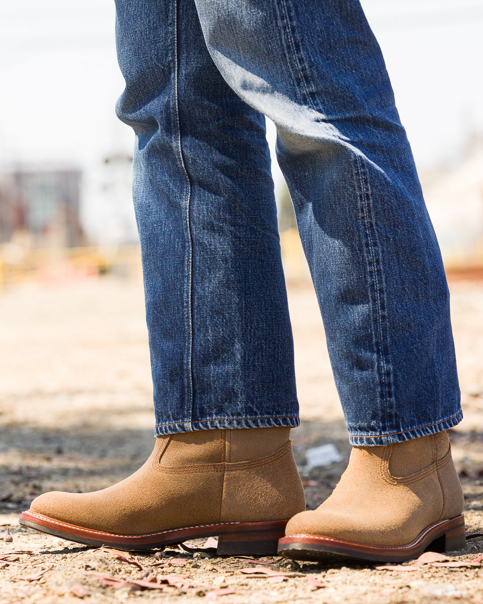 John Lofgren Duke Roper Boots - Natural CXL Roughout - Standard & Strange