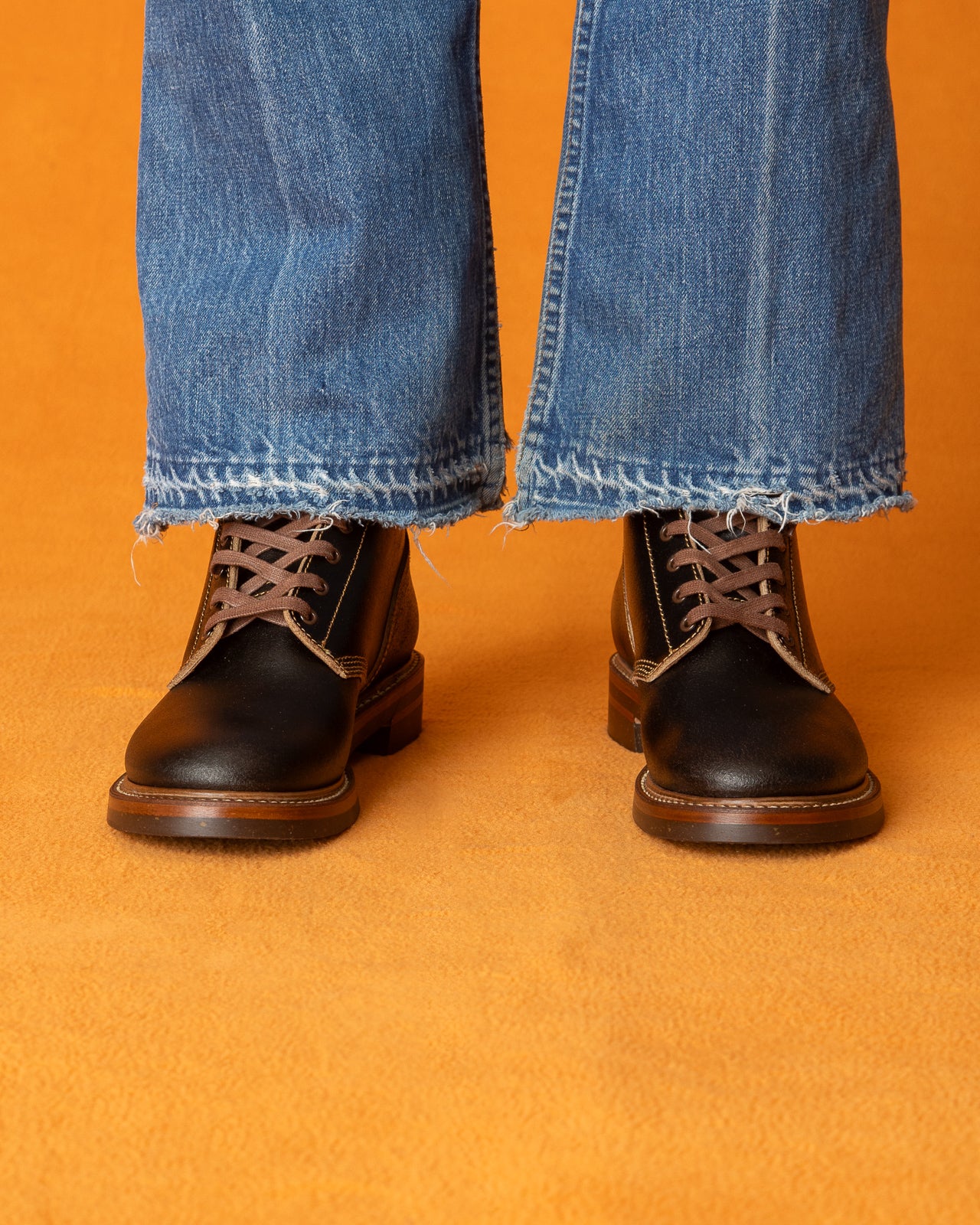 John Lofgren M-43 Service Boots - Dark Brown Waxed Flesh - Standard & Strange