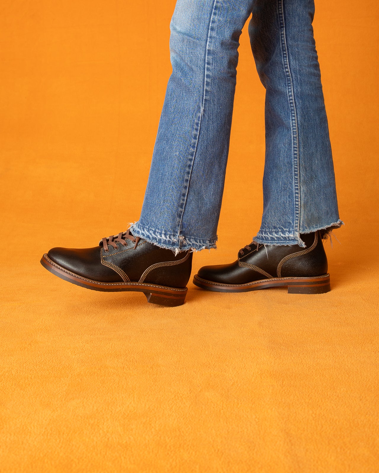 John Lofgren M-43 Service Boots - Dark Brown Waxed Flesh - Standard & Strange