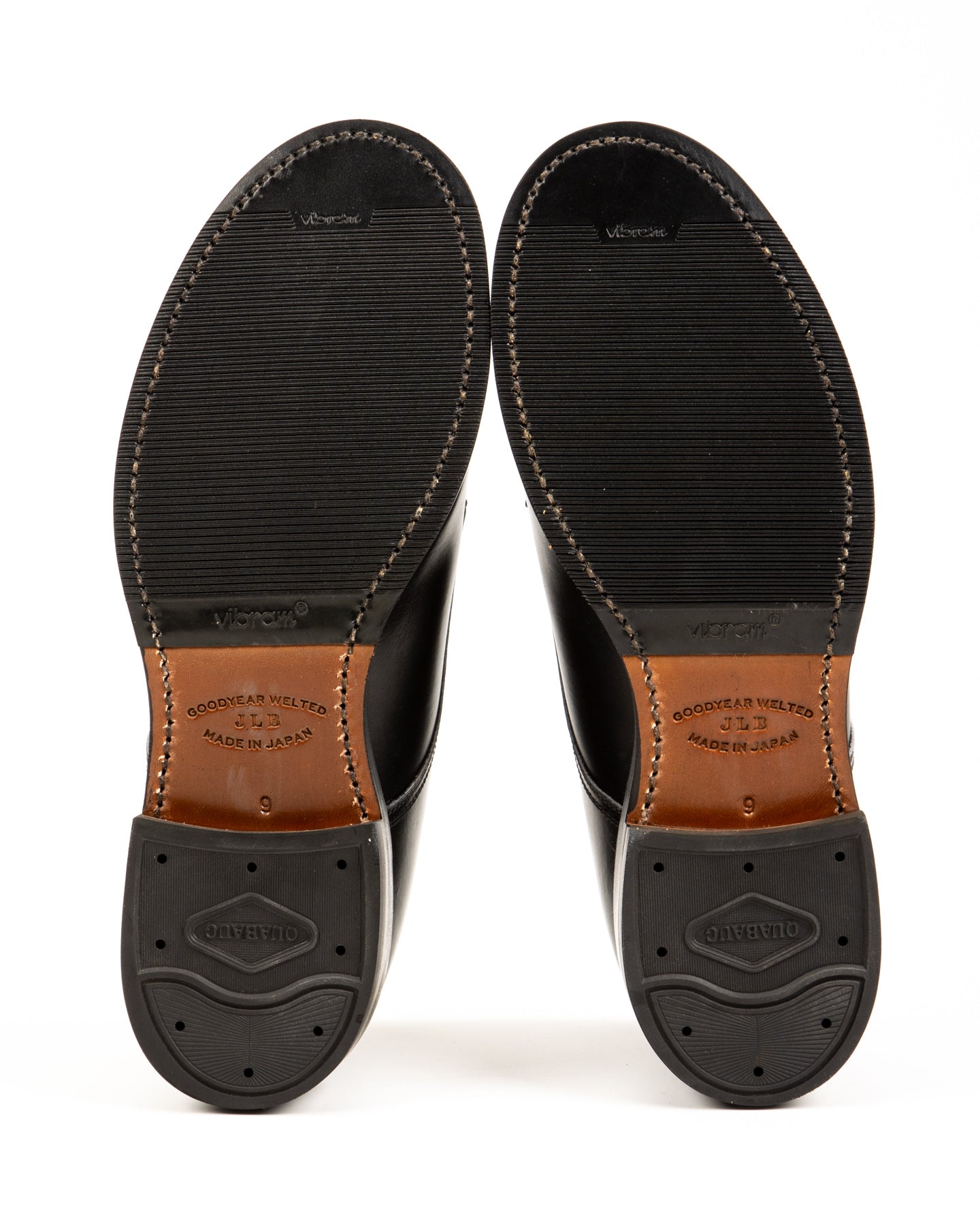 John Lofgren USN Low Quarter Shoes - Black Calfskin - Standard & Strange