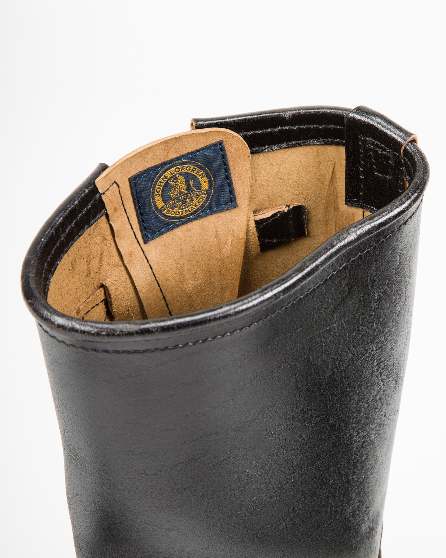 John Lofgren Wabash Engineer Boots - Black Shinki Horsebutt - Standard & Strange