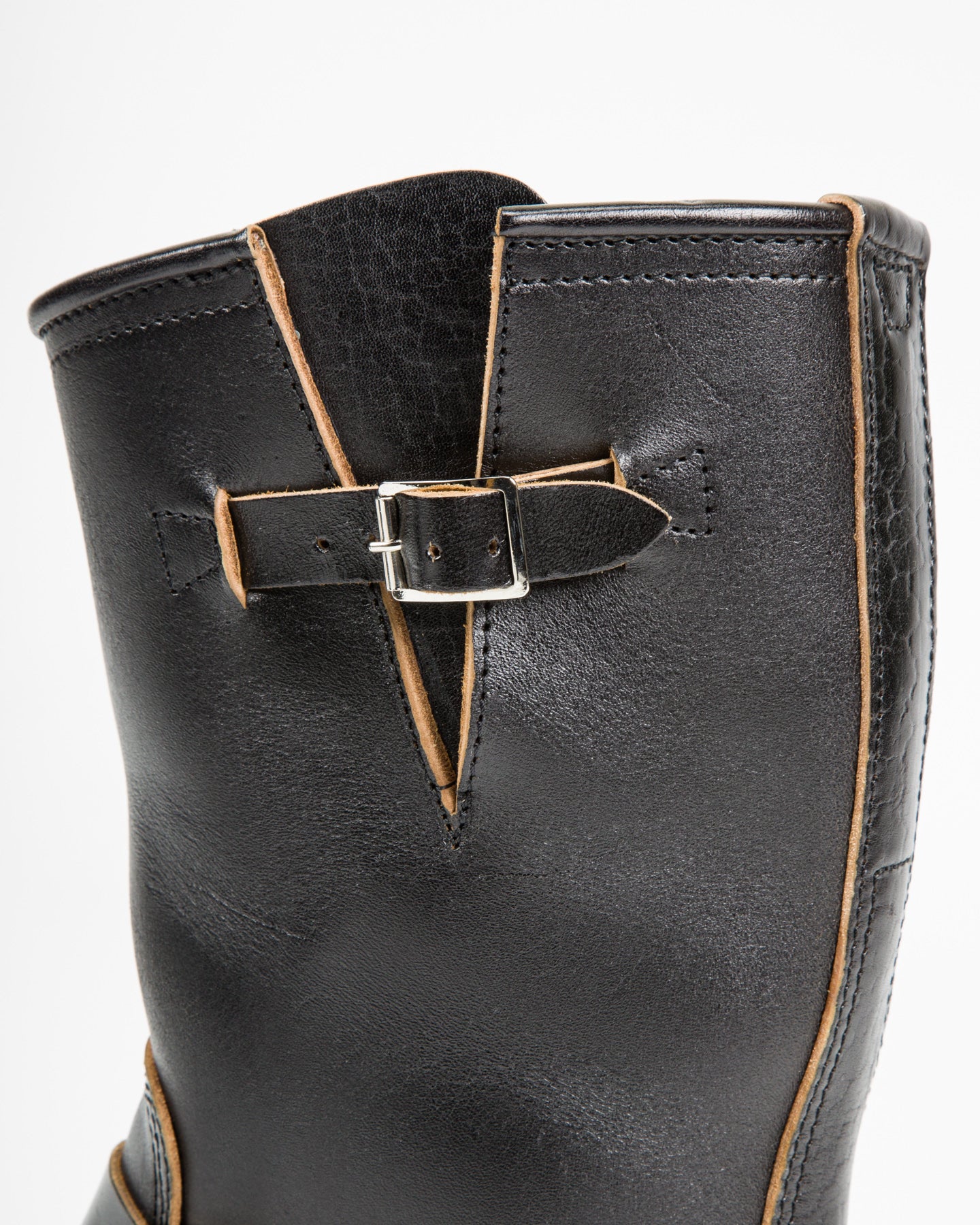 John Lofgren Wabash Engineer Boots - Black Shinki Horsebutt - Standard & Strange