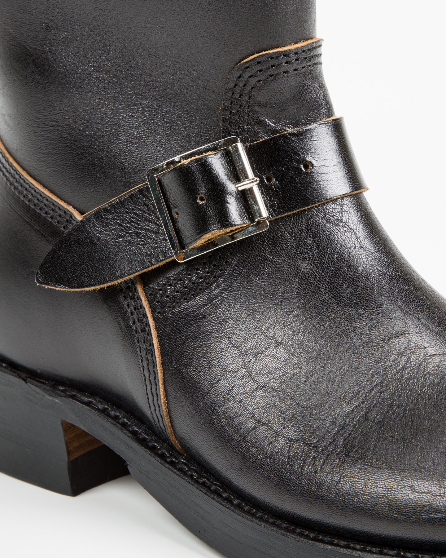 John Lofgren Wabash Engineer Boots - Black Shinki Horsebutt - Standard & Strange