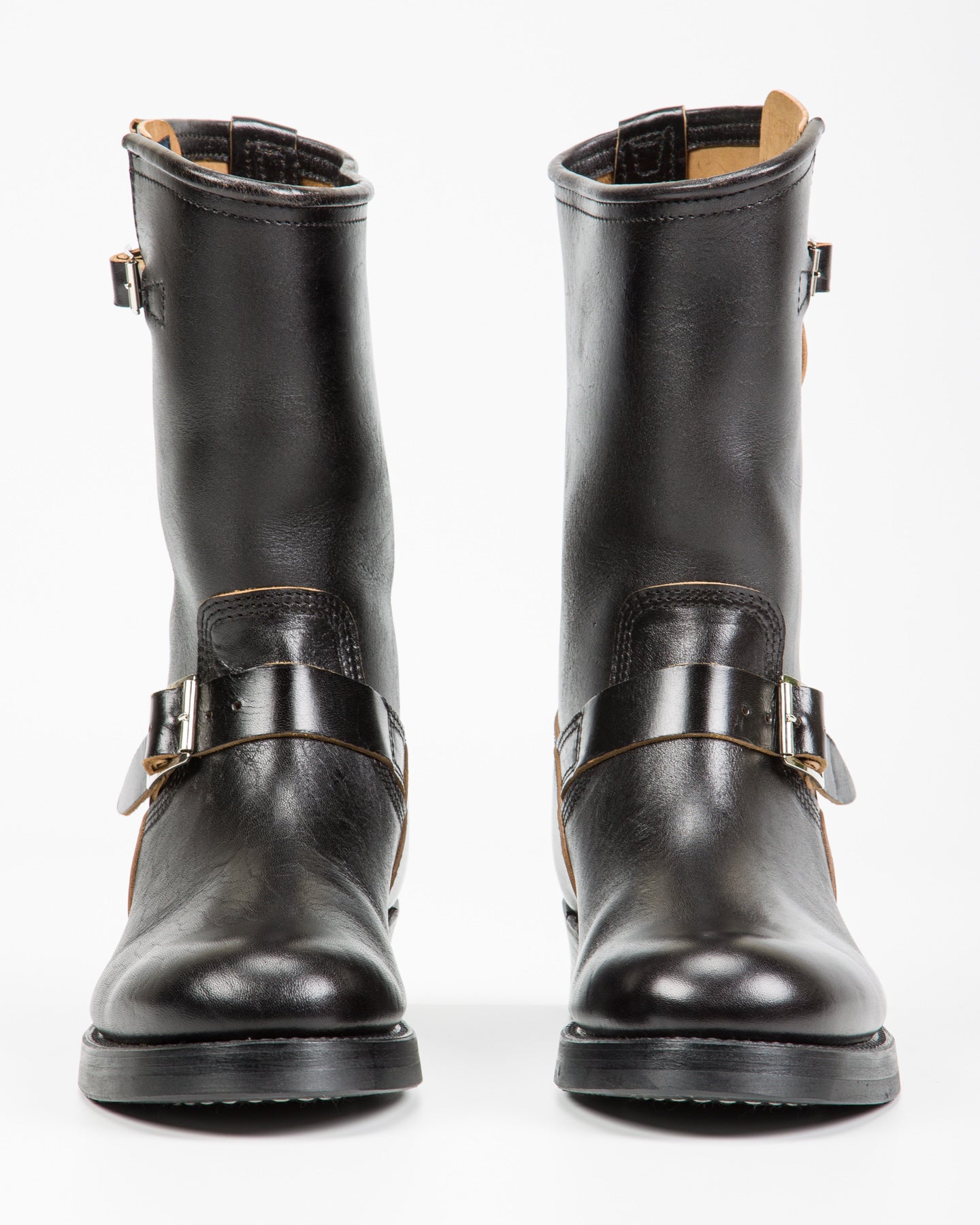 John Lofgren Wabash Engineer Boots - Black Shinki Horsebutt - Standard & Strange