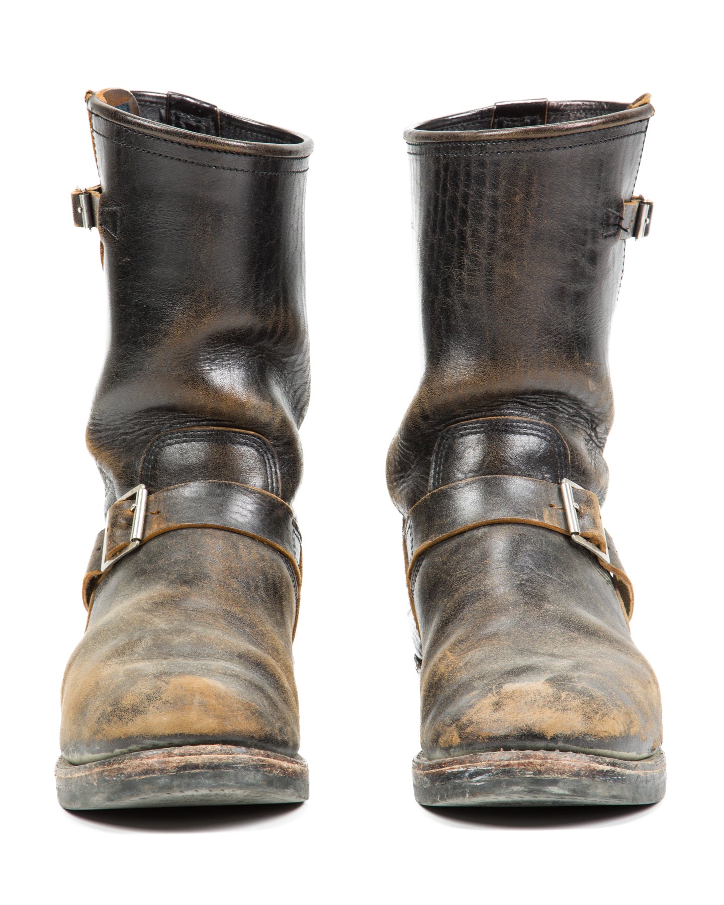 John Lofgren Wabash Engineer Boots - Black Shinki Horsebutt - Standard & Strange