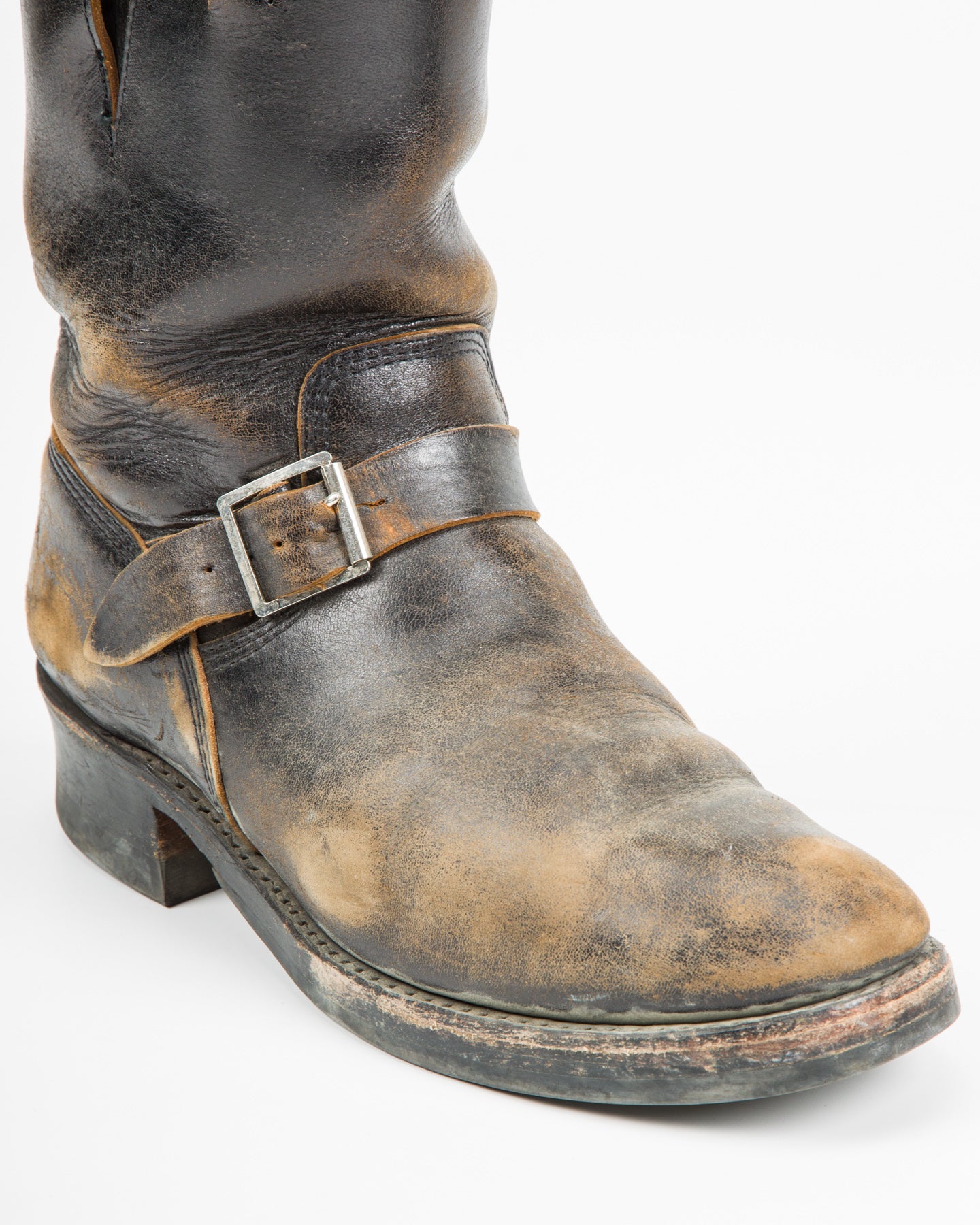 John Lofgren Wabash Engineer Boots - Black Shinki Horsebutt - Standard & Strange