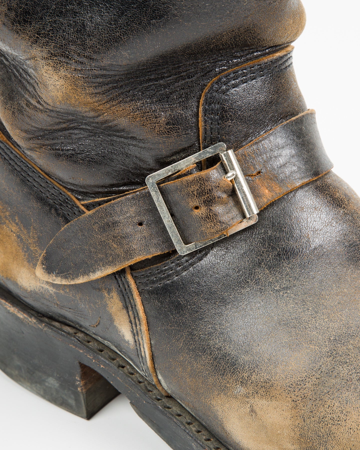 John Lofgren Wabash Engineer Boots - Black Shinki Horsebutt - Standard & Strange