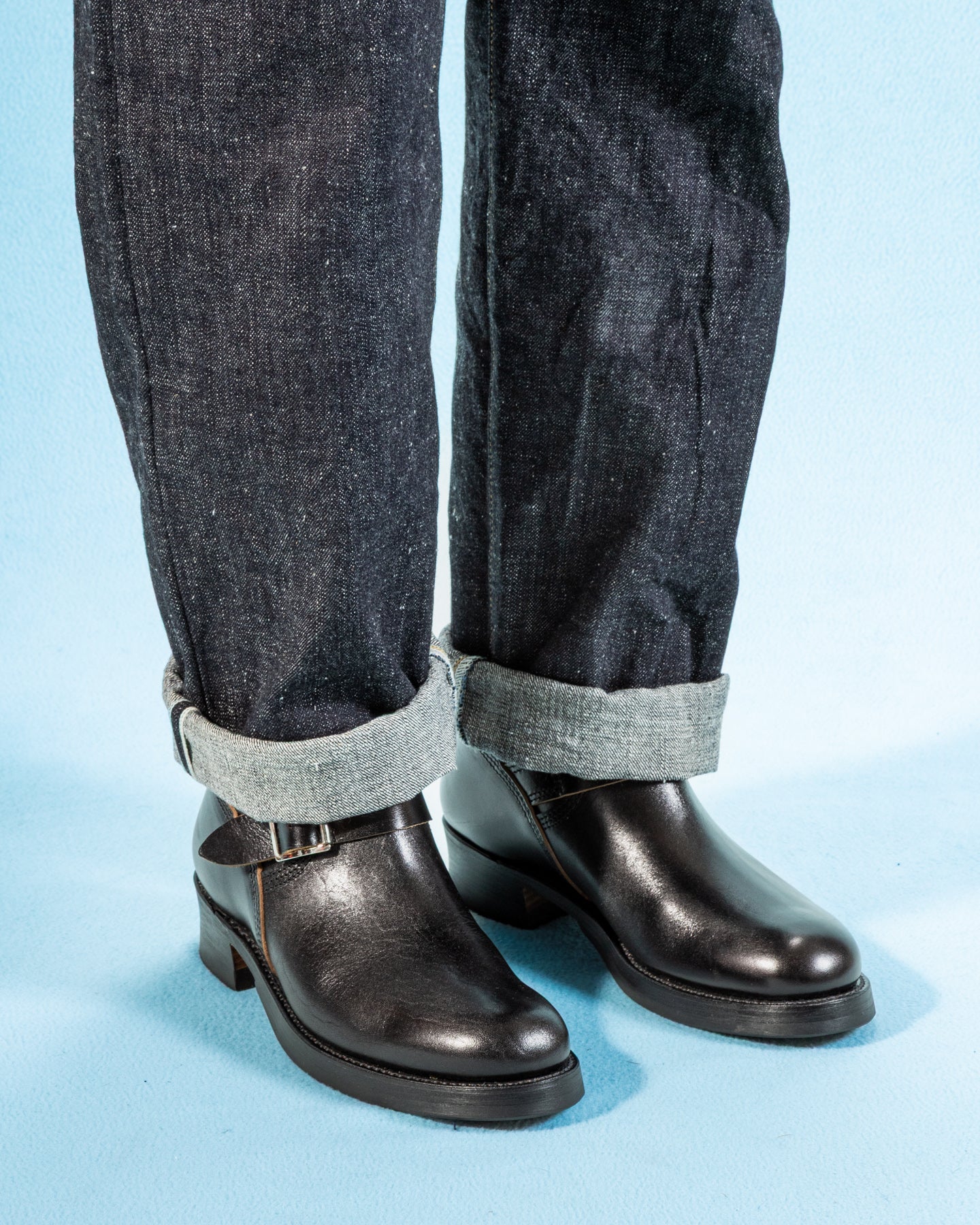 John Lofgren Wabash Engineer Boots - Black Shinki Horsebutt - Standard & Strange