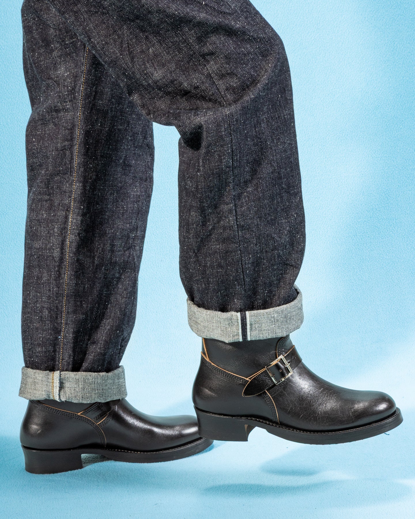 John Lofgren Wabash Engineer Boots - Black Shinki Horsebutt - Standard & Strange