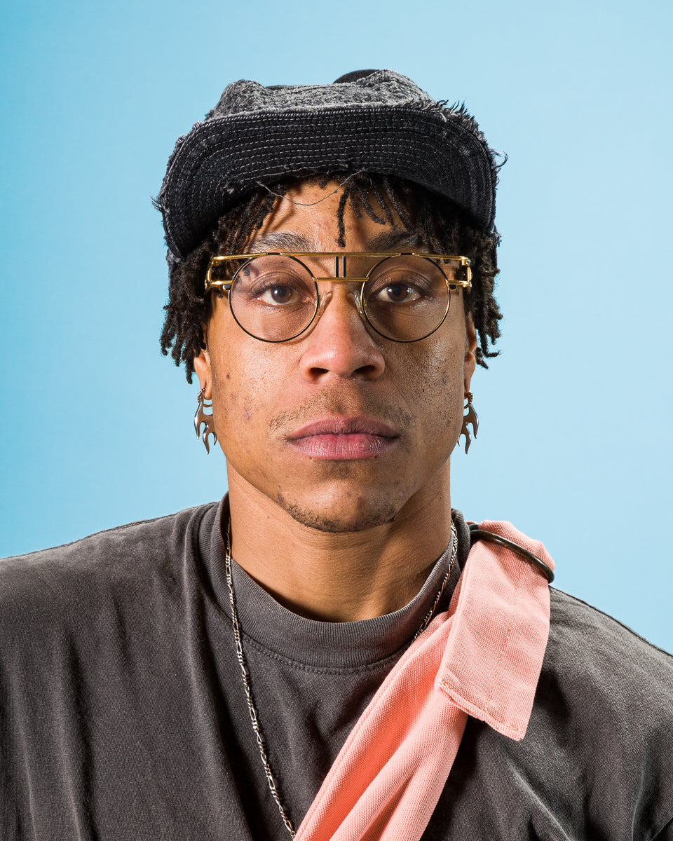 Kapital 11.5ozBLKxBLK Denim The Old Man And The Sea Cap(Crash Remake) - Black x Black - Standard & Strange