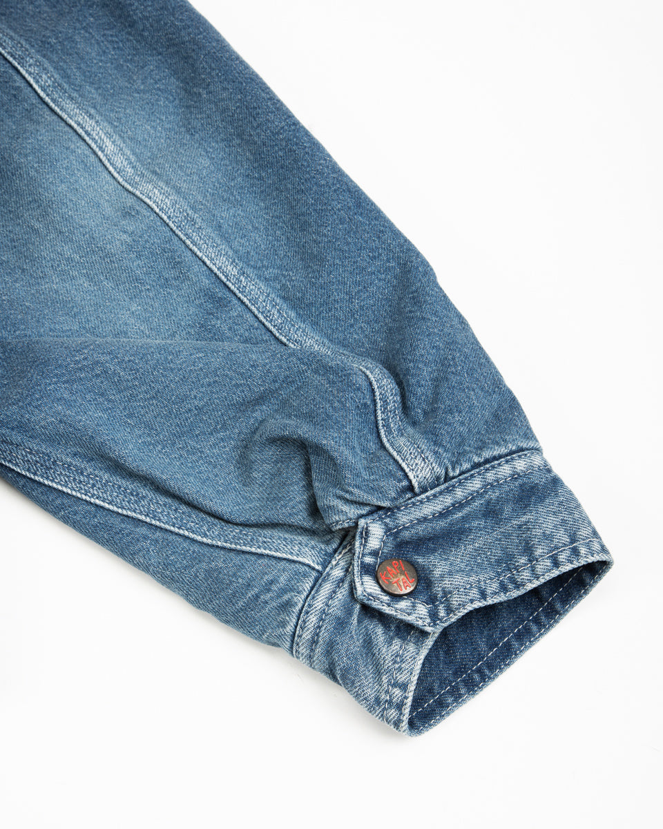 11.5oz Denim BONE Lining Reversible ZIP-UP Work JKT - PRO