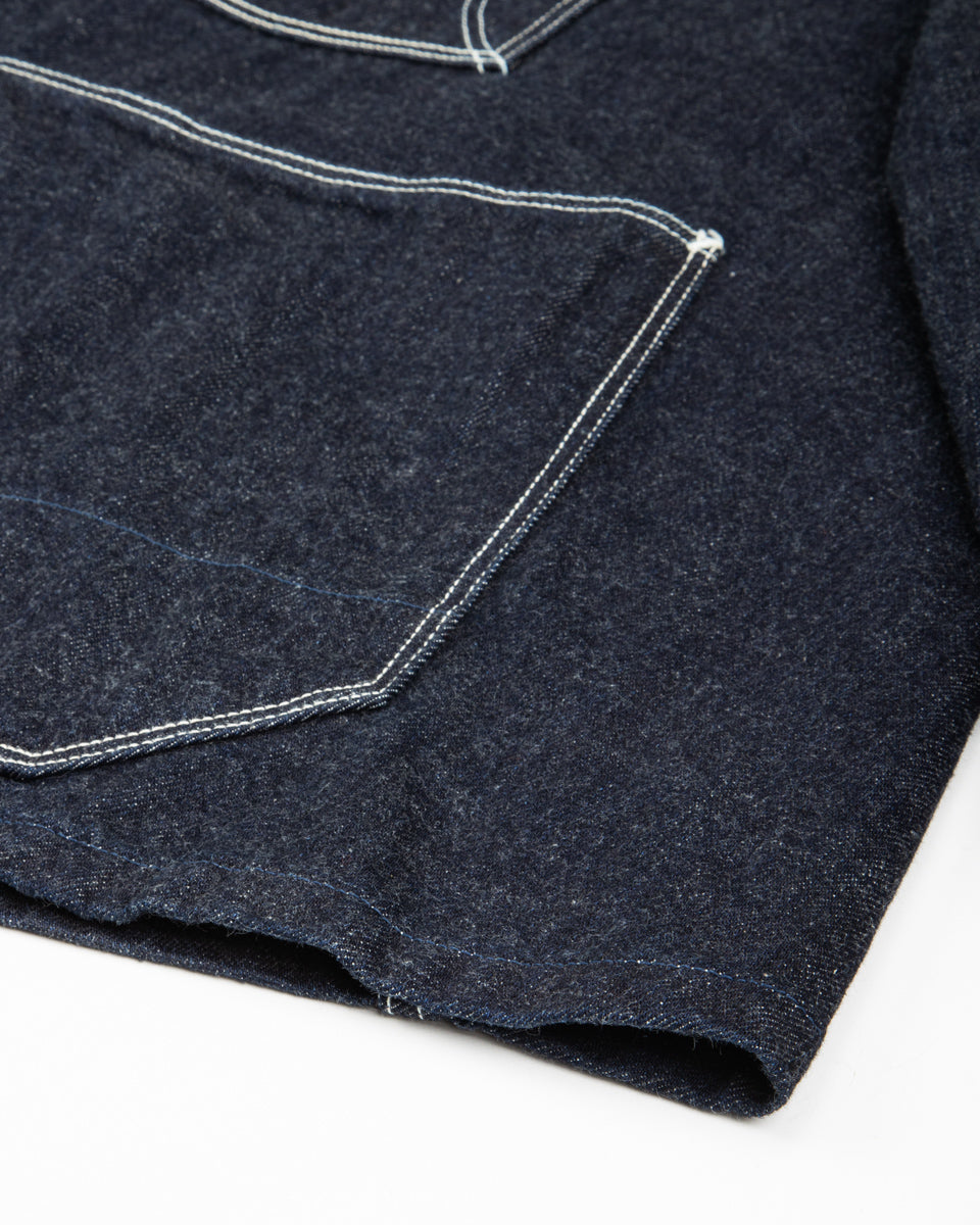 12oz Denim Large Pointed Collar BELL Coverall - IDG