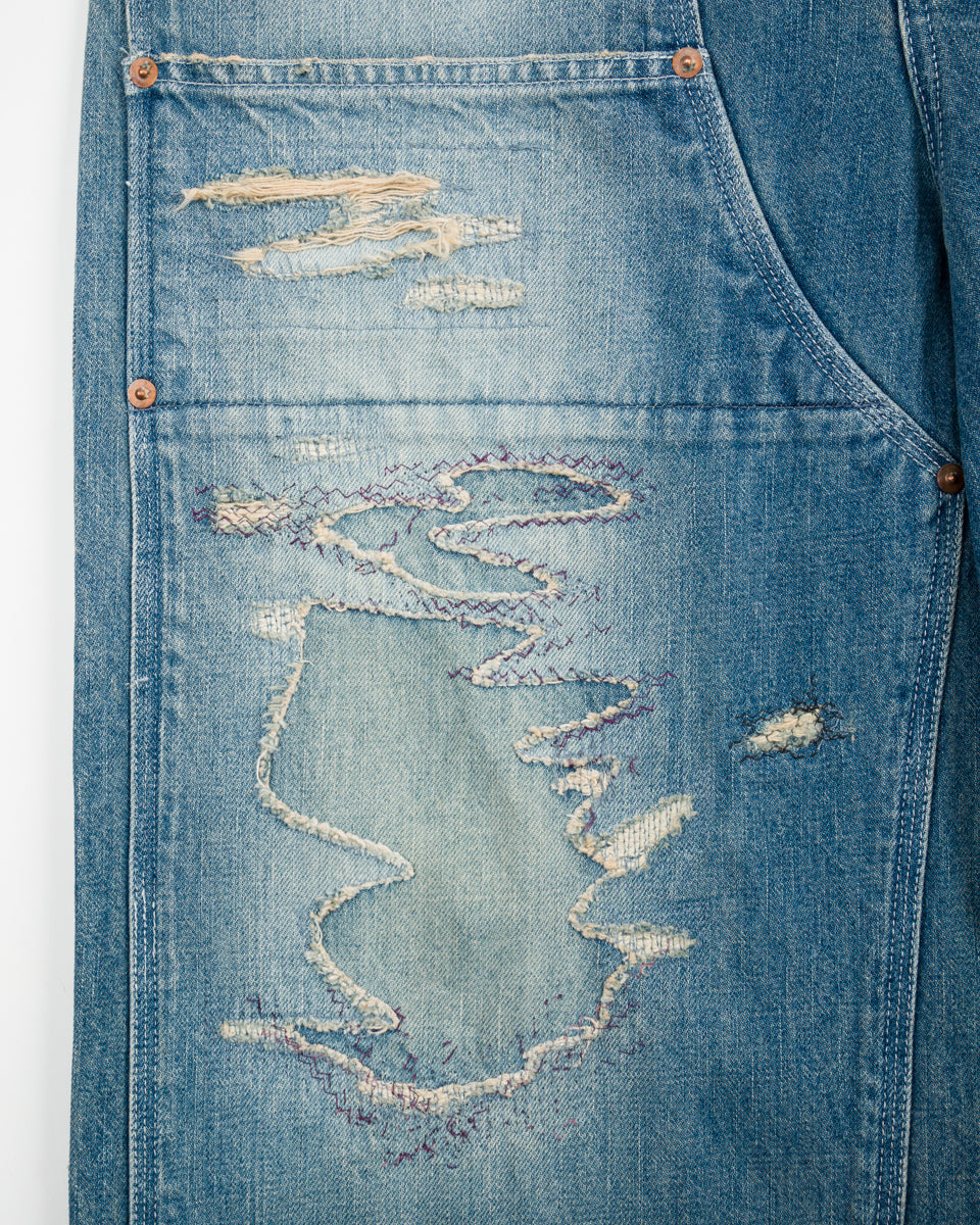 Kapital 14oz Denim W-Knee EASY Baggy Pants(DIXIE LUMBER REMAKE) - PRO - Standard & Strange