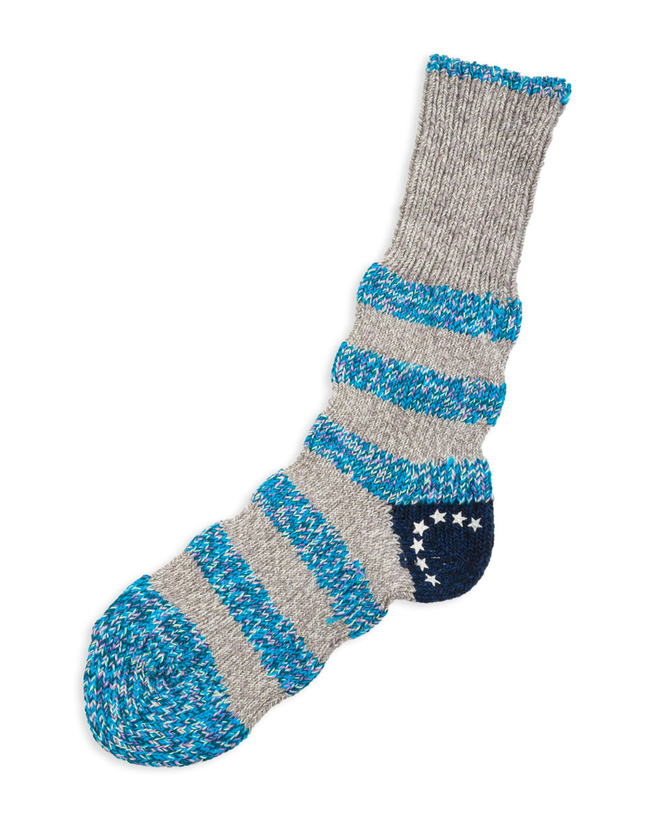 Kapital 56 Yarns Flag Stripe Socks - Blue - Standard & Strange