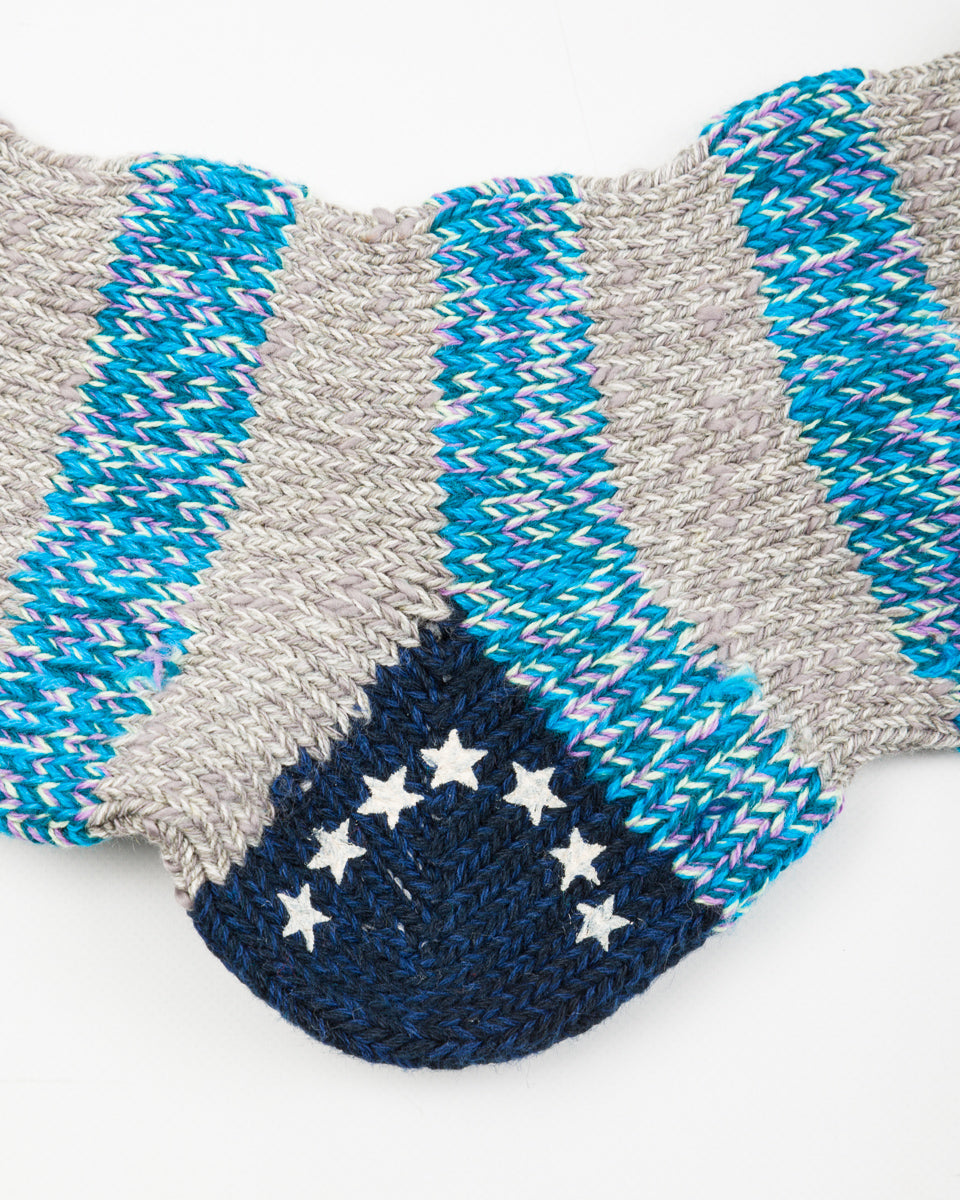 Kapital 56 Yarns Flag Stripe Socks - Blue - Standard & Strange