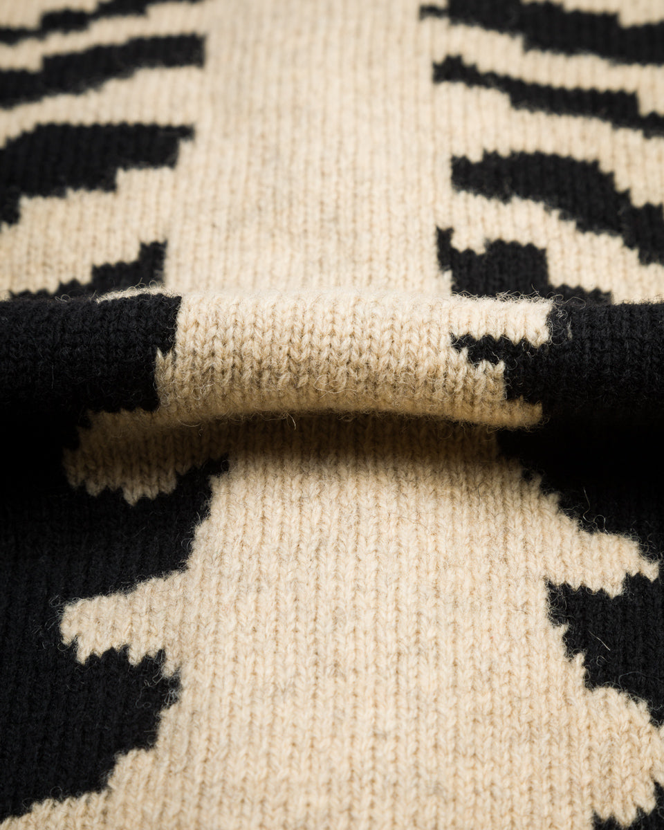 Kapital 5G Wool BONE Short Cardigan - Black 3 - Standard & Strange