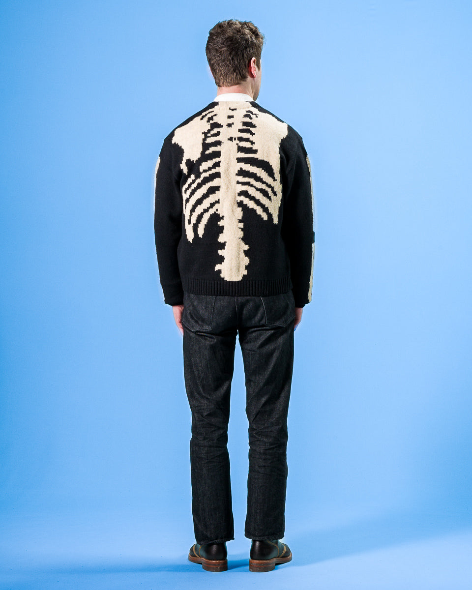 Kapital 5G Wool BONE Short Cardigan - Black 3 - Standard & Strange