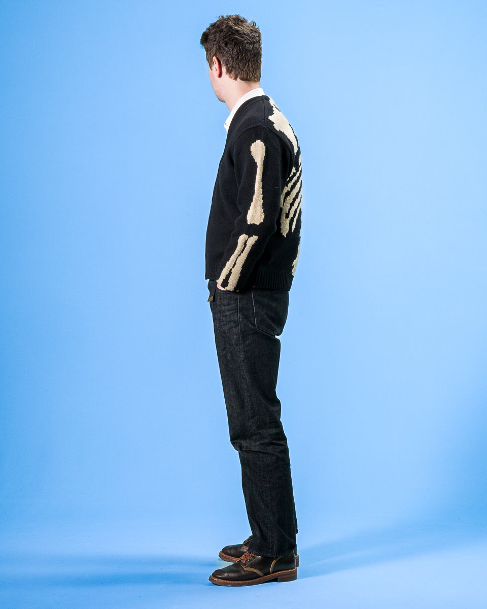 Kapital 5G Wool BONE Short Cardigan - Black 3 - Standard & Strange