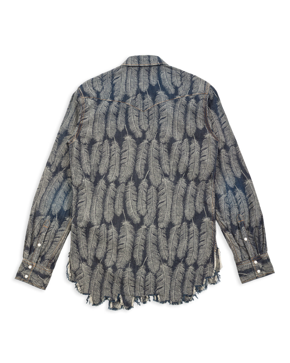 Kapital 5oz MAGPIE Denim Western Shirt - Dark - Standard & Strange