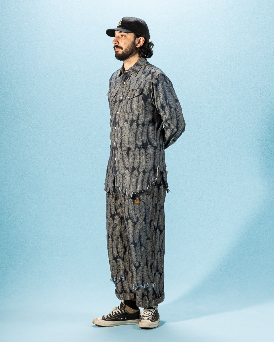 Kapital 5oz MAGPIE Denim Western Shirt - Dark - Standard & Strange