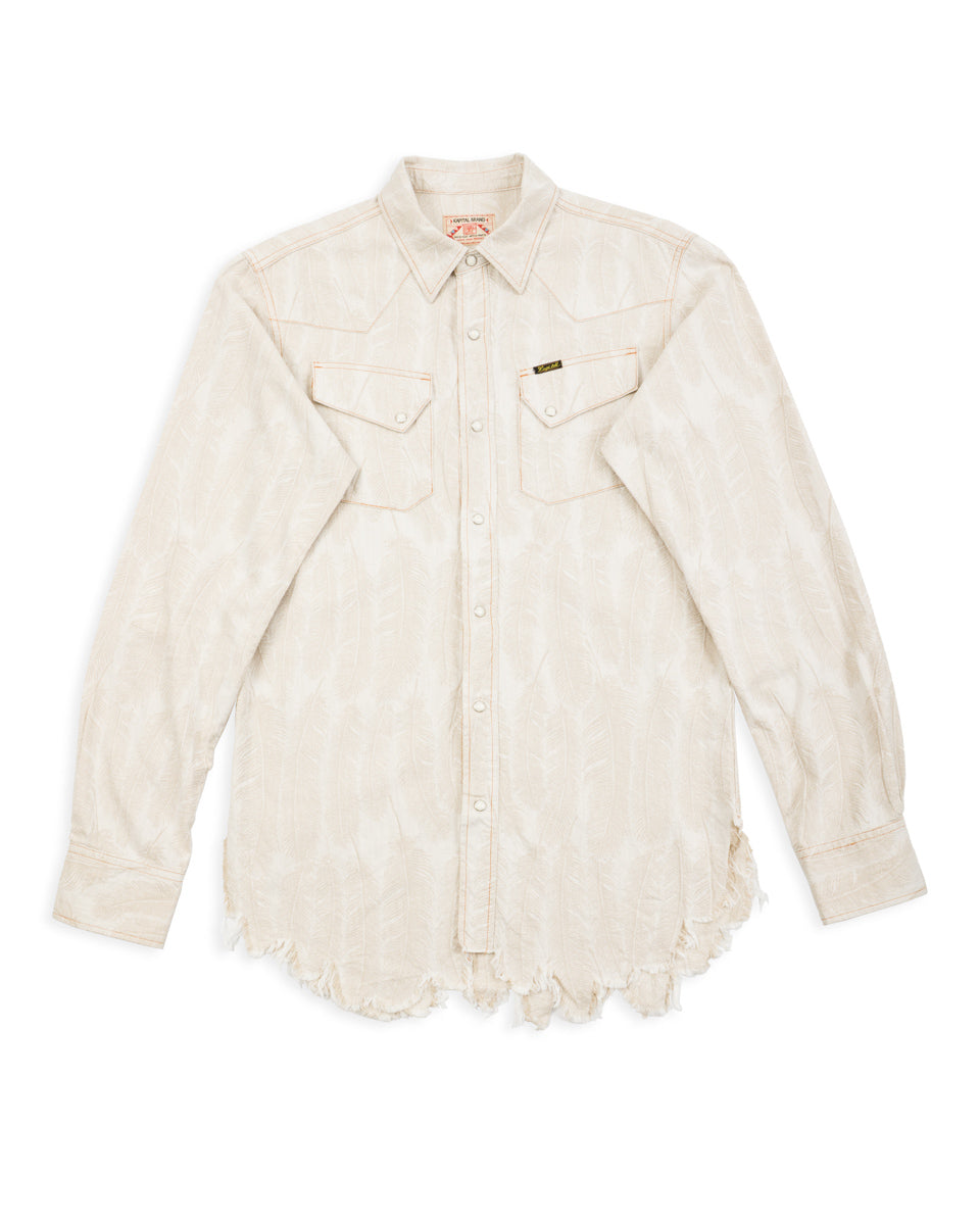 Kapital 5oz MAGPIE Denim Western Shirt - Ecru - Standard & Strange