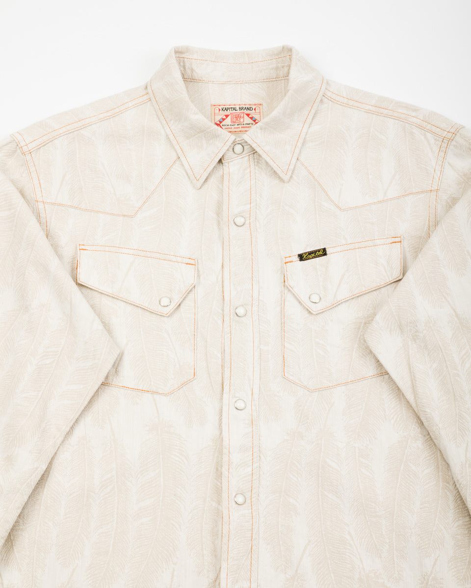 Kapital 5oz MAGPIE Denim Western Shirt - Ecru - Standard & Strange