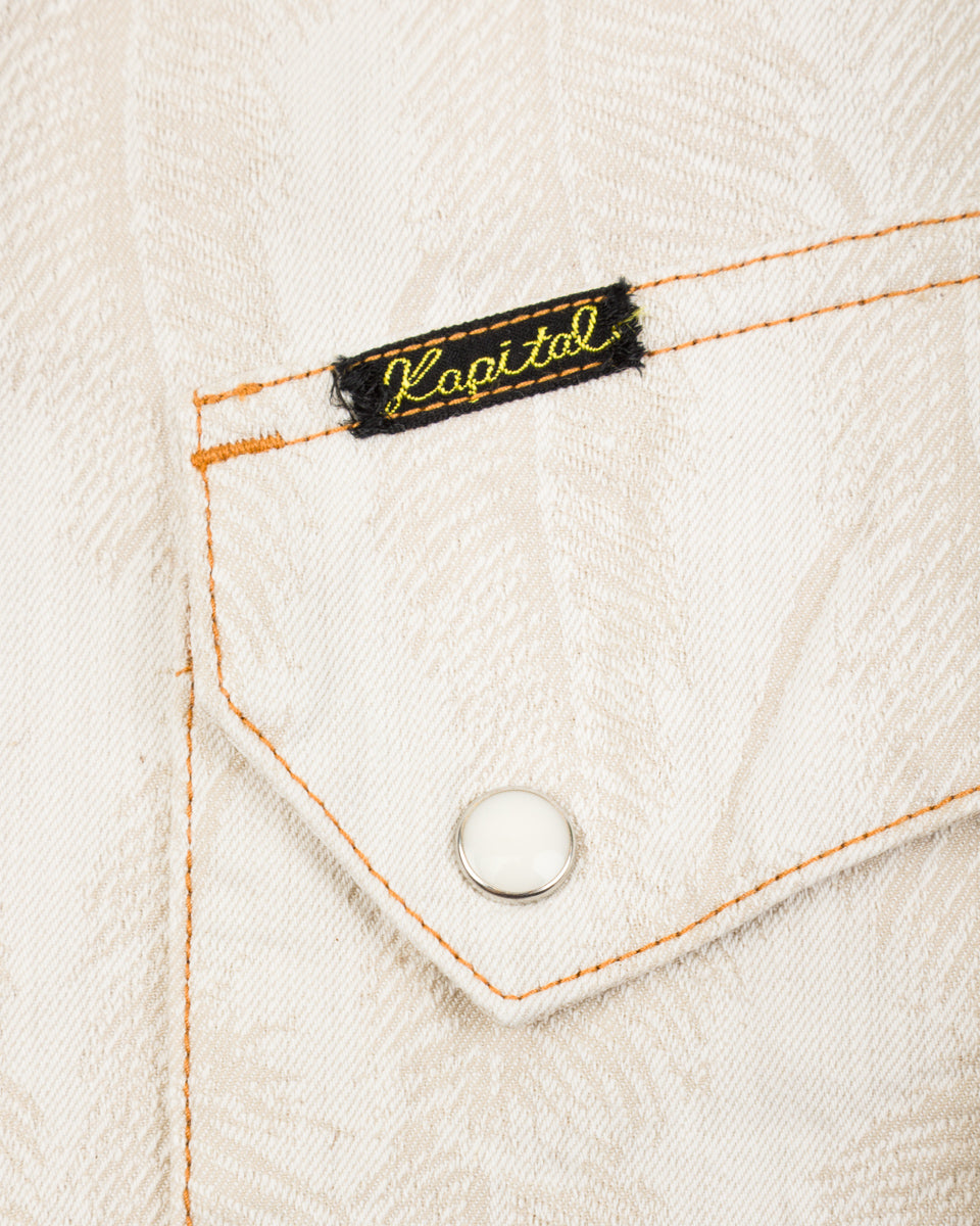 Kapital 5oz MAGPIE Denim Western Shirt - Ecru - Standard & Strange
