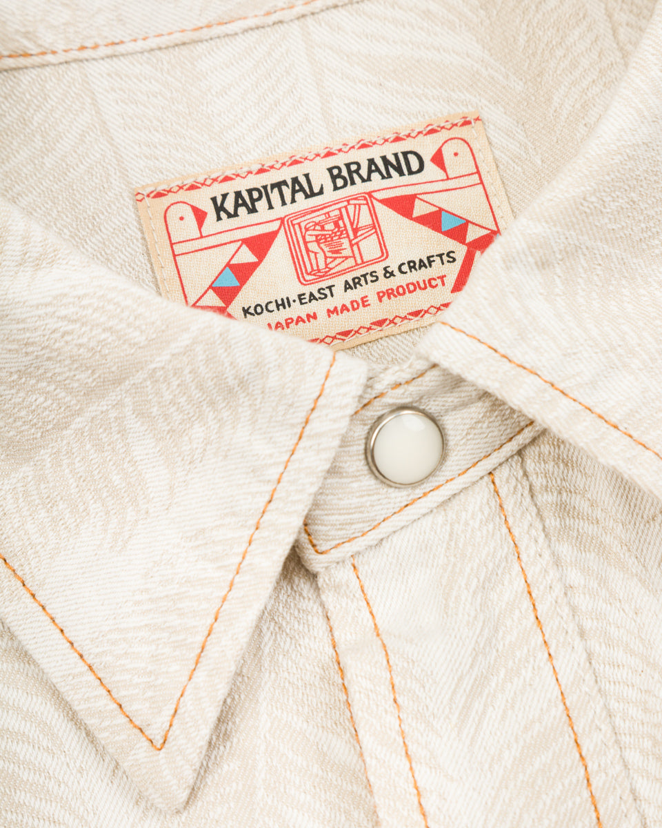 Kapital 5oz MAGPIE Denim Western Shirt - Ecru - Standard & Strange