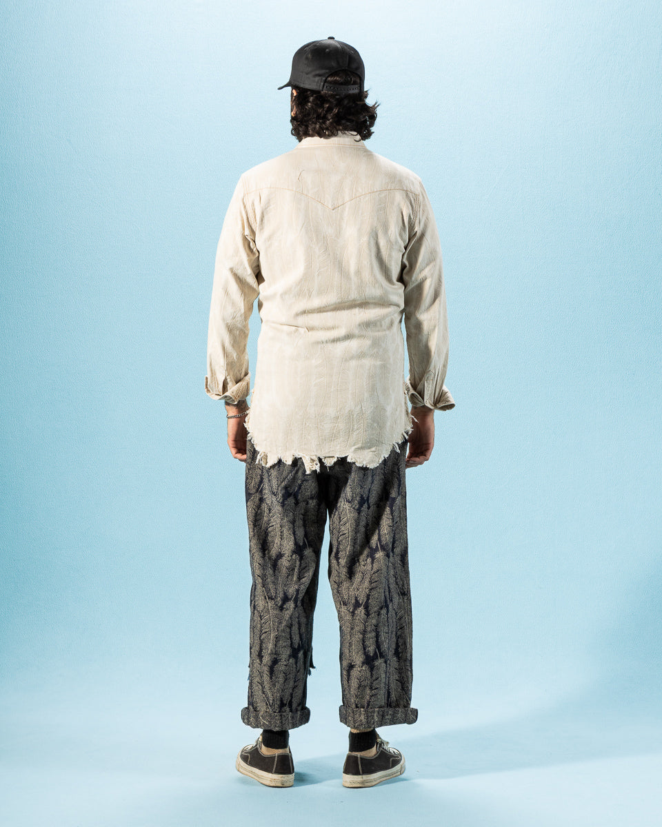 Kapital 5oz MAGPIE Denim Western Shirt - Ecru - Standard & Strange