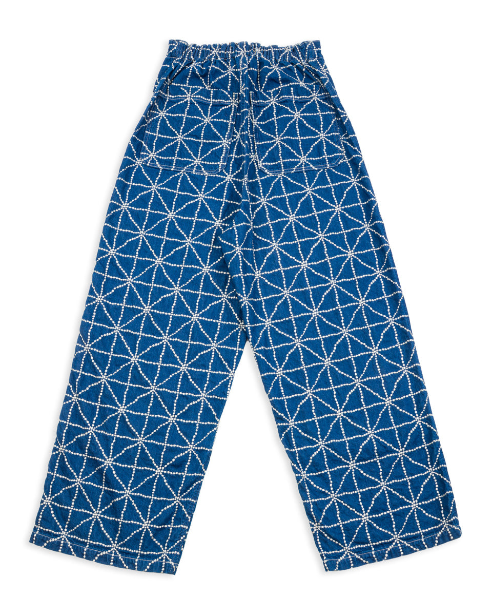 Kapital 8oz Denim FOLK DOJO W-Knee EASY Baggy Pants - Midtone - Standard & Strange