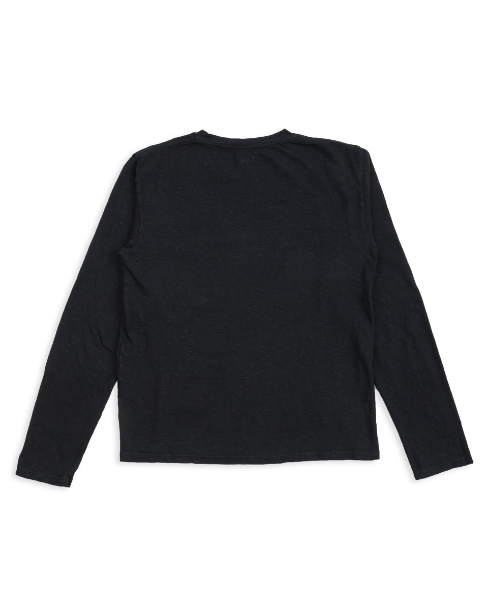 Kapital AMUSE Knit Pocket Long Sleeve T - Black - Standard & Strange