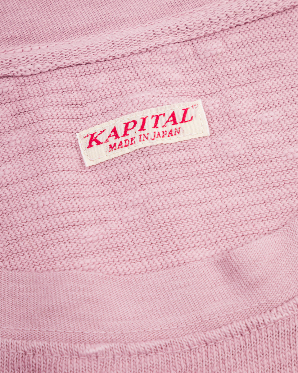 Kapital AMUSE Knit Pocket Long Sleeve T - Pink - Standard & Strange