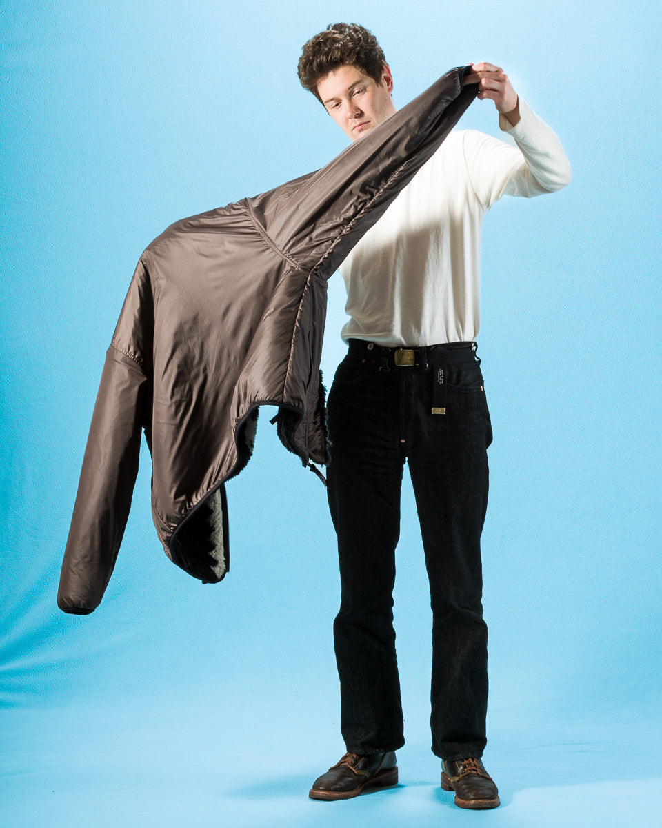 Kapital BONE Boa Fleece Reversible Blouson - Black - Standard & Strange