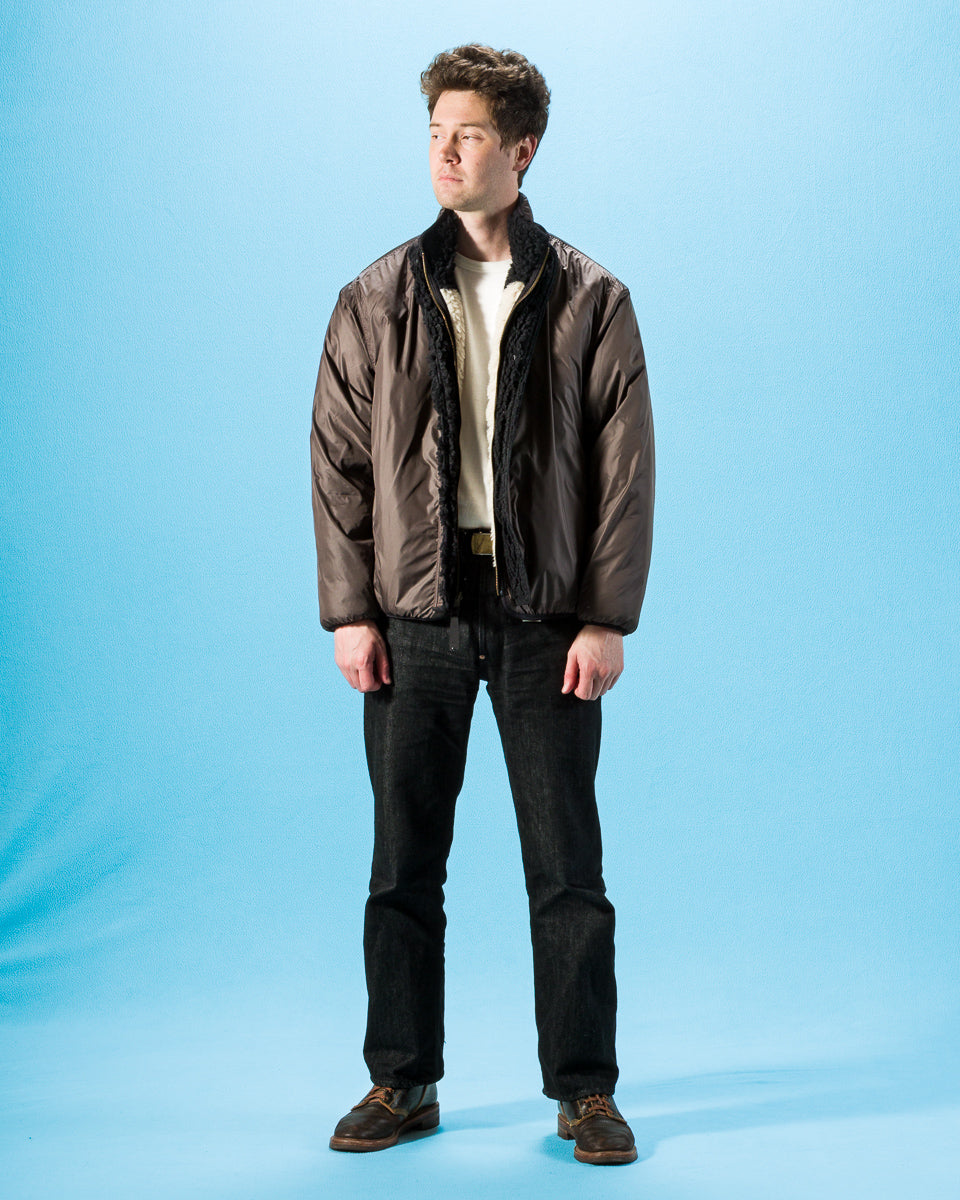 Kapital BONE Boa Fleece Reversible Blouson - Black - Standard & Strange