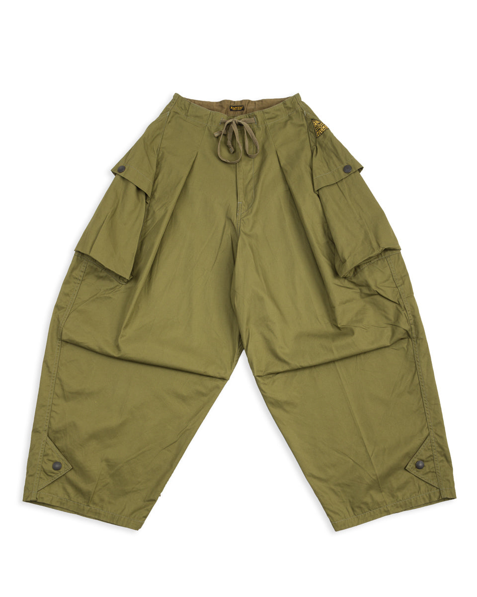 Kapital Combed Gabergine AOZAI Cargo Pants - Khaki - Standard & Strange