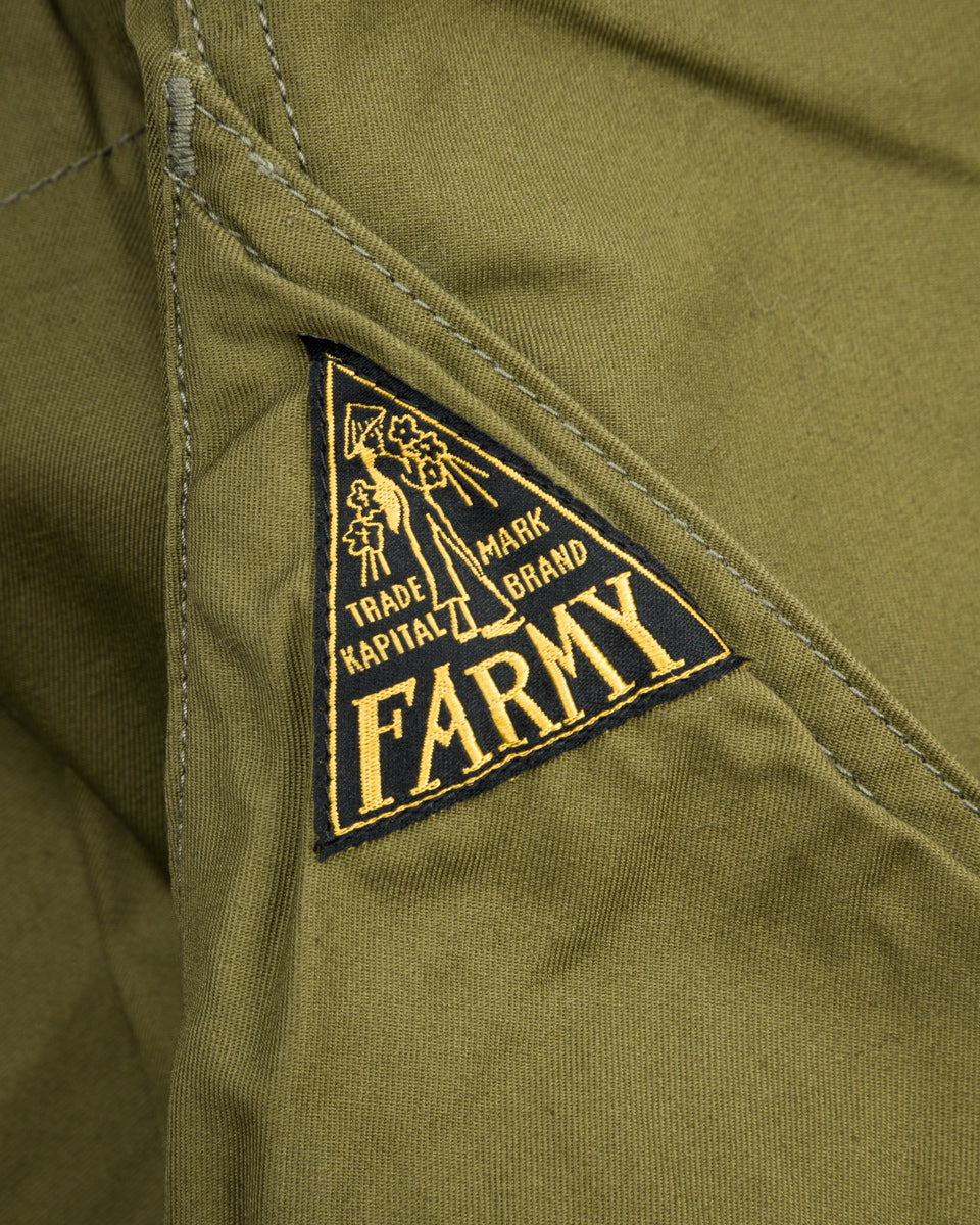 Kapital Combed Gabergine AOZAI Cargo Pants - Khaki - Standard & Strange