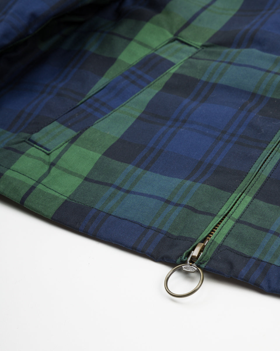 Kapital Cotton Black-Watch Oil Coating Cropped Drizller JKT - BlackWatch 1 - Standard & Strange