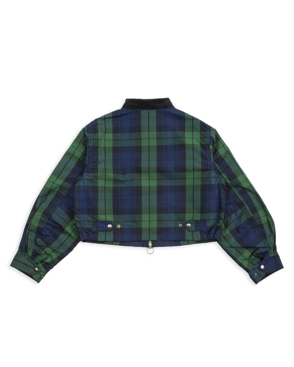 Kapital Cotton Black-Watch Oil Coating Cropped Drizller JKT - BlackWatch 1 - Standard & Strange