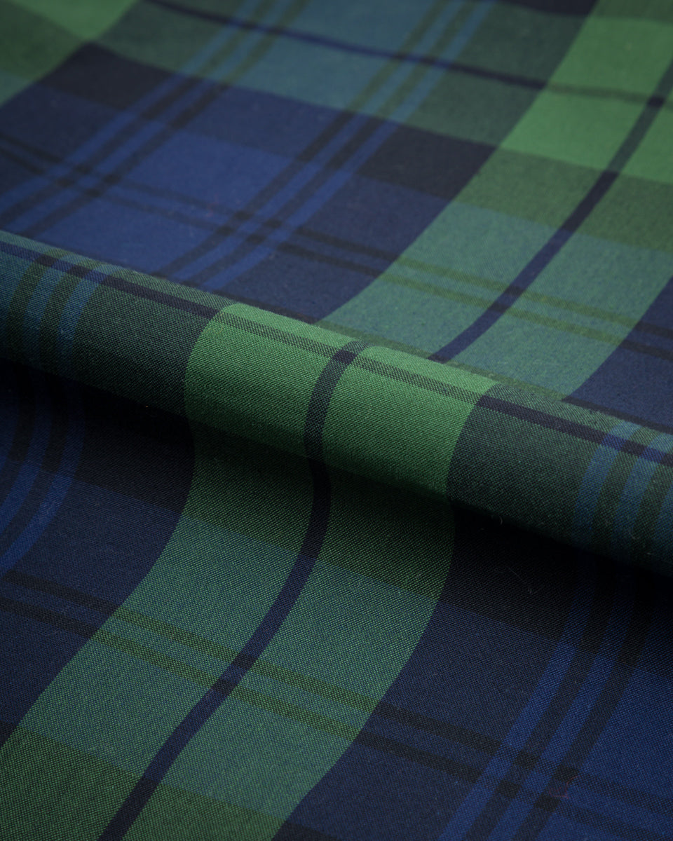 Kapital Cotton Black-Watch Oil Coating Cropped Drizller JKT - BlackWatch 1 - Standard & Strange