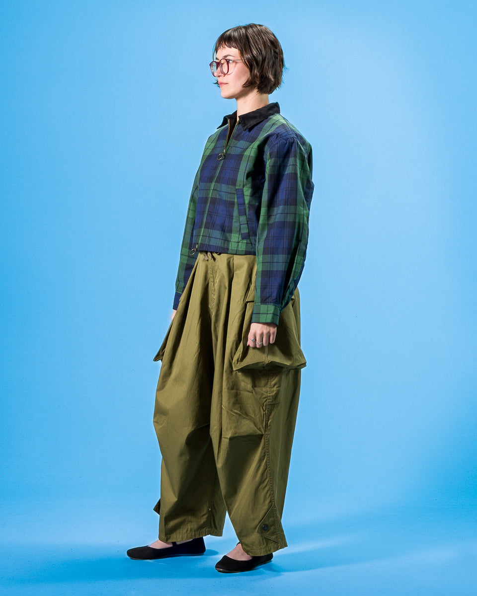 Kapital Cotton Black-Watch Oil Coating Cropped Drizller JKT - BlackWatch 1 - Standard & Strange