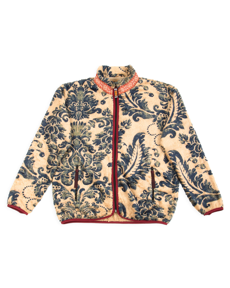 Kapital DAMASK Fleece ZIP Blouson - Beige - Standard & Strange