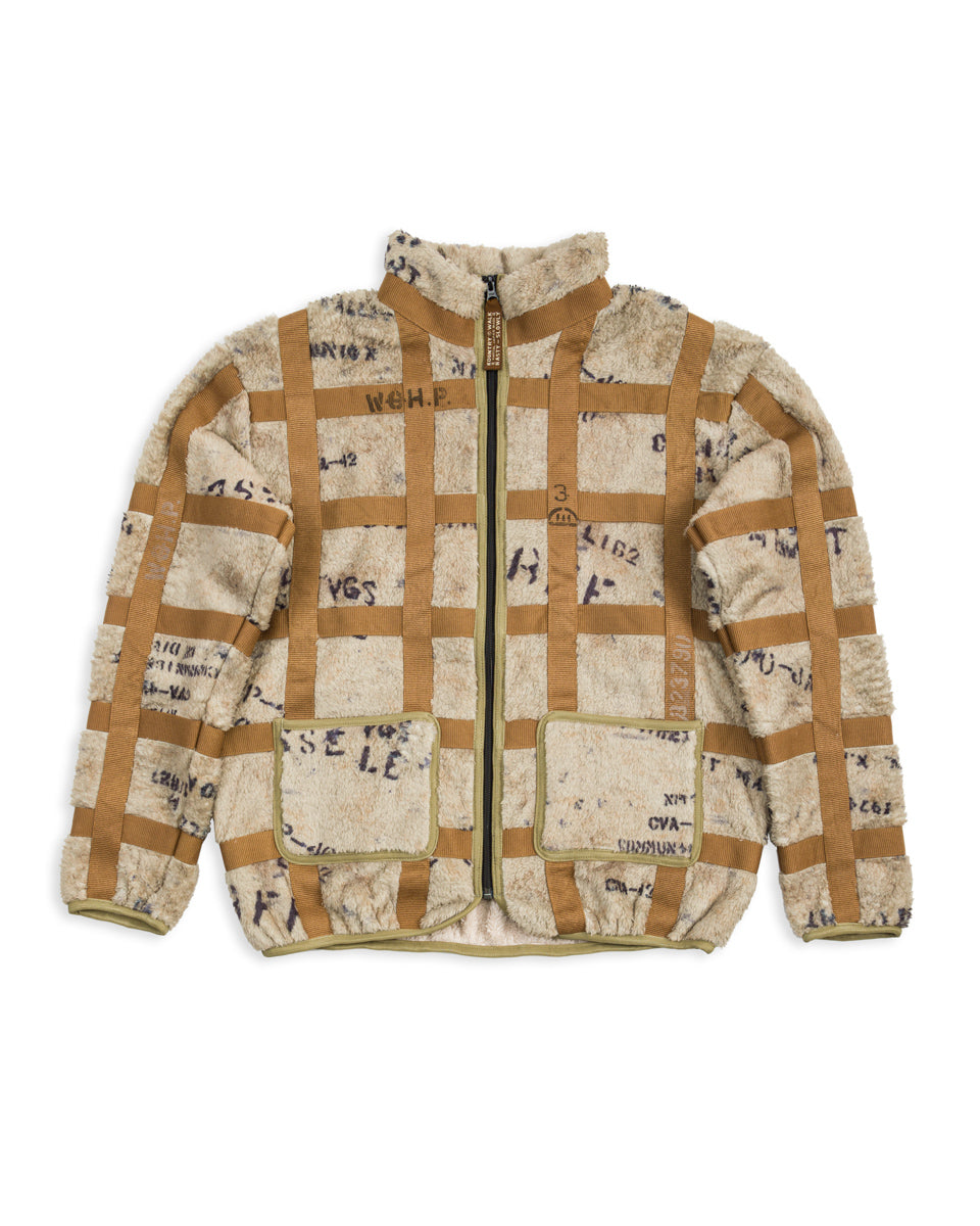 Kapital Fleece PRISONER Craft Tattersall ZIP Blouson - Beige