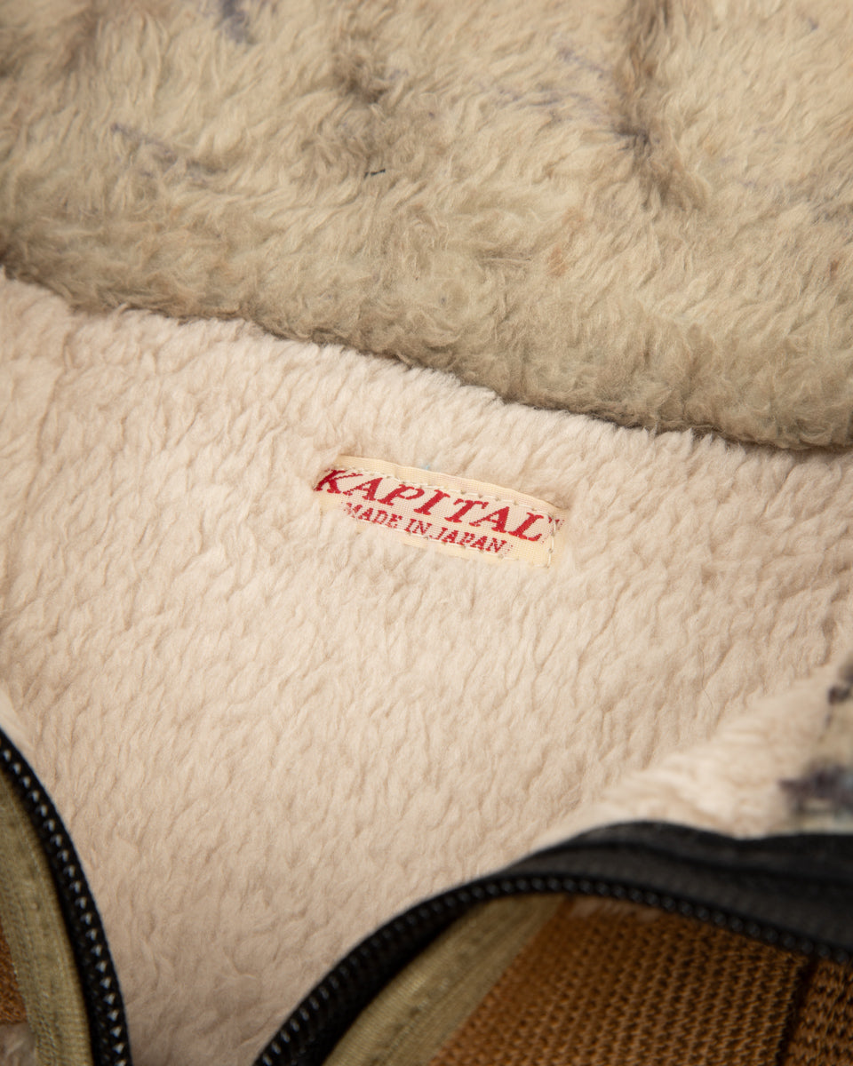 Kapital Fleece PRISONER Craft Tattersall ZIP Blouson - Beige - Standard & Strange