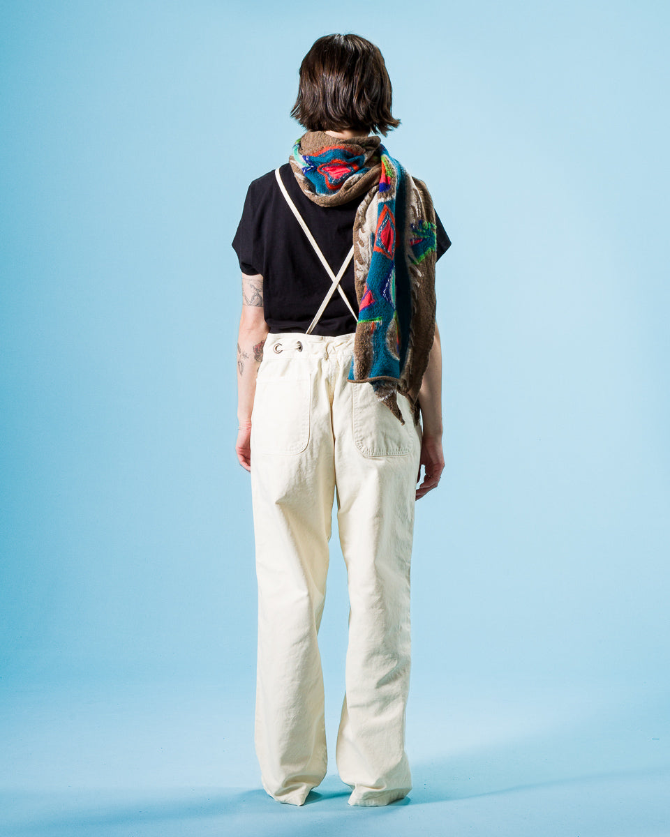 Kapital Fulling Wool HAPPY Scarf DRAGON DANCE - Brown - Standard & Strange