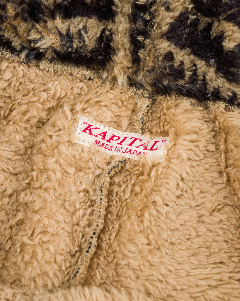 Kapital HACKSAW-BLOCK Fleece EASY Pants - Beige - Standard & Strange